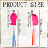 KuuGuu 10 PCS Floppy Fish Cat Toy Filled Soft Plush Pink Fish Mice Flopping Chew Cat Toys Interactive Catnip Toys Wand