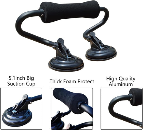 Kayak Roller Loader, Load Assist Roller Mount with Suction Cup for Car SUV - Black