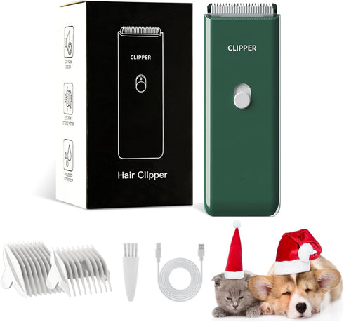 Professional Household Waterproof Low Noise Pet Hair Clippers, Electric USB Rechargeable Grooming Tools for Small