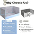 HQ4US 4LEGS Seamless, Dog Litter Box, Pee Pad Holder Foldable, Indoor Dog Potty Tray for Puppy & Medium Dogs, High
