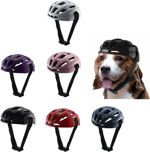 Adjustable Safety Pet Cap - Abs Dog Helmets for Pet Protection from Sun and Rain while Riding