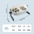 All for Paws Height Adjustable Cat Elevated Bowls - Stainless Steel Dog Food Water Bowls, Mess Proof Pet Feeding Bowls