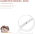 32cm DOITOOL Silent Hamster Running Wheel Exercise with Bracket, White Iron Squirrel and Small Animal Quiet Fitness