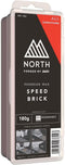 Swix North Speed Brick Universal Range Wax - Snowboard & Ski All Temp, 180g, Red