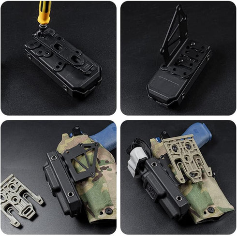 Tactical Pistol Holster Adapter QLS Extension - Holster Accessories for Carrying Magazine/Hemostatic Box/Tactical