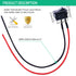 Twidec 10Pcs Rocker Switch - AC 6A/250V SPST 2 Pins ON/Off Car Boat Toggle with Pre-soldered Wires