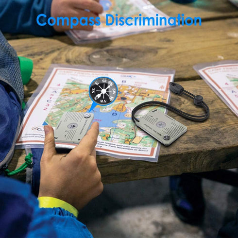Signal Mirror Survival Military Grade 2 x 3 in, Emergency Gifts for Men Hiking SOS Rescue Mirror