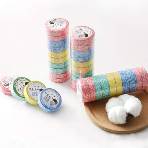 20 DDJYP Compressed Washcloth Towels, Pcs Mini, Pure Cotton, Portable, Disposable, Travel, Camping and Hiking, Red