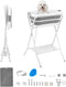 VEVOR Dog Bathtub, Elevated Dog Bath Tub, 2 in 1 Collapsible Pet