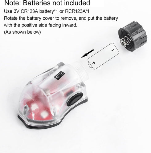 NOBUHIRO Tactical Helmet Light, IR Strobe + 5-Speed Red Strobe Light for Camping Hunting Outdoor Sports