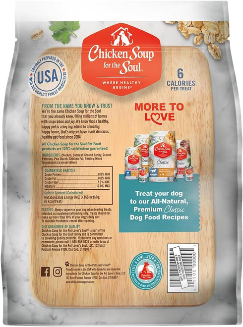 Chicken Soup For The Soul Pet Food Crunchy Bites Dog Treats, Chicken, 32 Ounce Bag, Soy, Corn & Wheat Free, No Artificial Flavors or Preservatives
