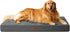 EHEYCIGA Orthopedic Memory Foam Dog Beds for Jumbo Dogs with Removable Waterproof Liner, Dark Grey, 47x29
