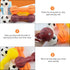 4Pcs Vinyl Barbell Dog Molar Chew Toy for Pet Dogs