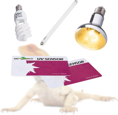 REPTI ZOO UVB Tester, Reptile Lamp UV Sensor, Set of 2