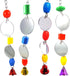 Hypeety Pet Bird Mirror with Bell, Interactive Toy for Parrots, Macaws, African Greys, Budgies, Cockatoos, Lovebirds