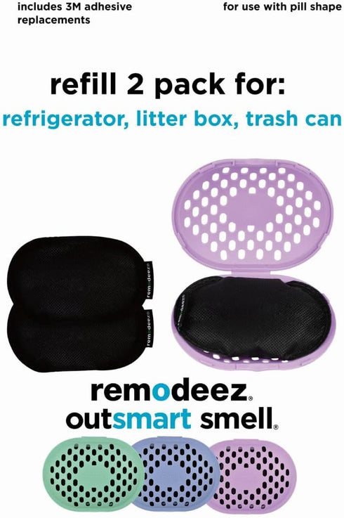 Remodeez Litter Deodorizers Refills, Activated Charcoal Natural Air Fresheners