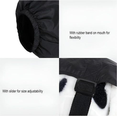 NACOCO Dog Calming Cap Eye Mask, Nylon Shading Pet Anxiety Mask Muzzle for Grooming (Black, XL)