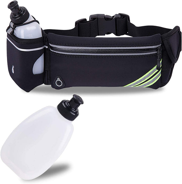 Waterproof Running Belt Water Bottle Waist Pack, Sport Pouch Fanny Pack for Runners, Hybration Workout Phone Holder