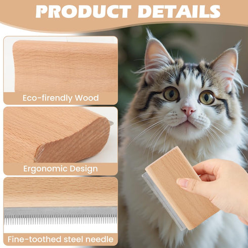 XuYelora 3pcs/pack 2 Dog Brush for Shedding, Cat Brushes/Dog Brush Pet Hair Removal Tool with Dematting Combs for Dogs