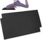 Yoga Knee Pad Cushion - Thick Non-Slip Support for Knees, Wrists, Elbows - Earth-Friendly Black Yoga Mat, 24x12.2 Inch