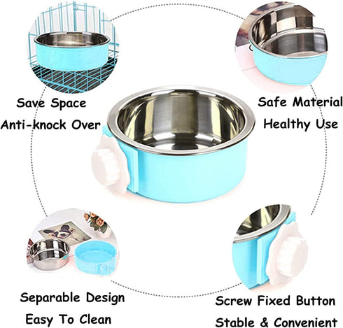 PINVNBY Rabbit Litter Box for Cage Bunny Corner Bedding Box Small Animal Litter Pan Hanging Pet Bowls Cage Potty