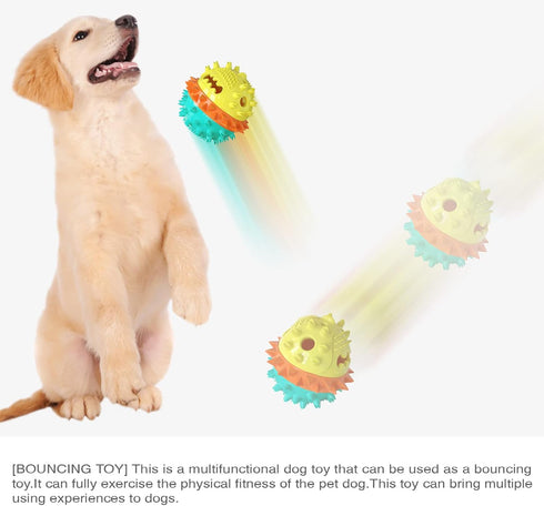 Carllg Durable Dog Toys for Aggressive Chewers, Treat Dispensing Puzzle Balls for Medium and Large Breed Puppies