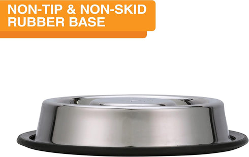 Neater Pet Brands Stainless Steel Slow Feed Bowl, Non-Tip & Non-Skid for Dog Food Gulping and Indigestion