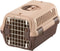 Richell Pet Travel Carrier, Size Small, Brown, for Dogs & Cats up to 11 lbs, Travel Carrier or Crate