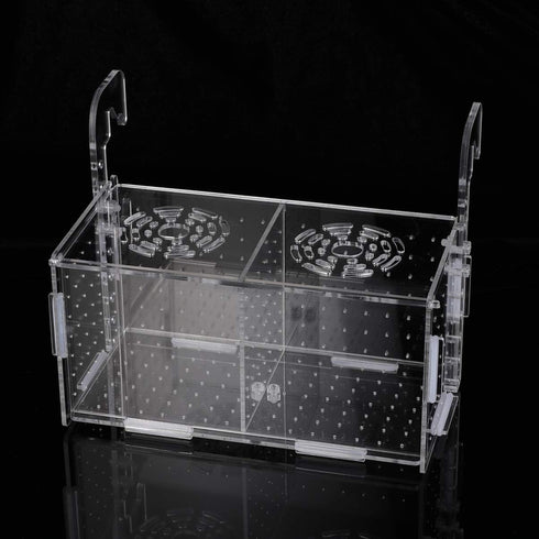 POPETPOP Fish Breeding Box, Acrylic Fish Acclimation Box for Small Fish and Shrimp