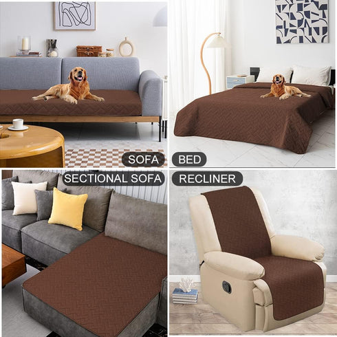 fuguitex Waterproof Dog Bed Cover - Couch Cover for Pet, Anti-Slip Cat Mat, Furniture Protector, Blanket for Sofa Chair