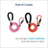 WePet Dog Training Slip Leash, No Pull, Durable Reflective Lead, Puppy Heavy Duty Loop Rope, Comfortable Handle, 6 ft, 1/2 inch, diam. Fuchsia/Green
