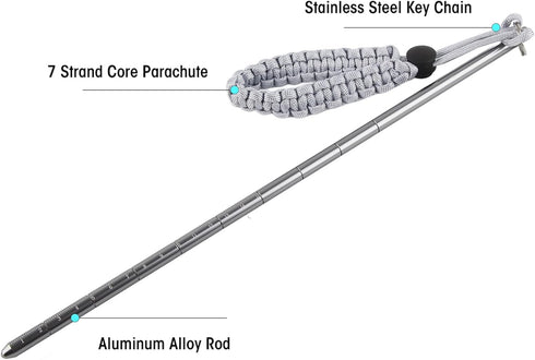 Aluminium Alloy Diving Pointer Stick for Lobster Tickle - Gray