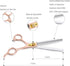 7 Inches Professional Pet Grooming Scissors, 440C Japanese Steel for Dogs, Cats, and More