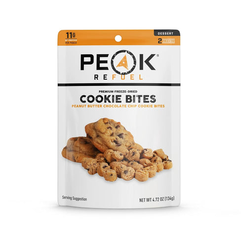 Peak Refuel Dessert Bites | Peanut Butter Chocolate Chip Cookies | High Protein Freeze Dried Camping Food, 1-Pack