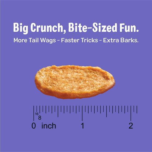 100% 8 oz Three Dog Bakery Bark'N Crunch! Chicken Chips with Real Chicken - - Crunchy Treats for Dogs - High Protein