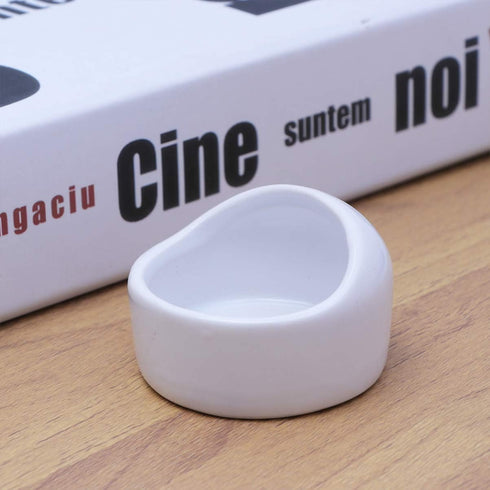 Mipcase Hamster Ceramic Bowl - Small Animal Food Bowl, No Spill Food Water Dish for Hedgehog, Gerbil, Chinchilla, Rat,
