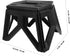 Packable Happyyami Collapsible Camping Stool Portable Folding Chair Entryway Bench Step Stool for Boys and Girls
