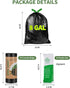 Set, 25 Count 15 Count 8 Camping Toilet Bags Poo Gel Portable Toilet Bags with Camping Toilet Gel, Gallon Composting