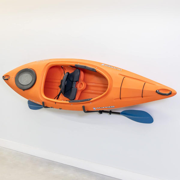 StoreYourBoard Roanoke Kayak Storage Rack, Holds 100 lbs, Space Efficient Indoor Kayak Holder with Protective Padding