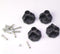 FDXGYH 4 Pcs 14 MM Camping Chair Replacement Feet with Screws Repair