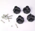 FDXGYH 4 Pcs 14 MM Camping Chair Replacement Feet with Screws Repair