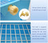10Pcs Chinchilla(Blue) Rabbit Litter Box Toilet,Bunny Plastic Square Cage Toilet with Grate Rabbit Corner Litter