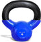Yes4All Kettlebell Vinyl Coated Cast Iron – Full Body Workout Equipment for Grip Strength and Strength Training