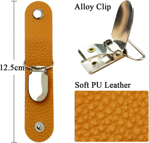 Hat Clip for Travel, PU Leather Multifunctional Duckbill Hat Clip for Outdoor