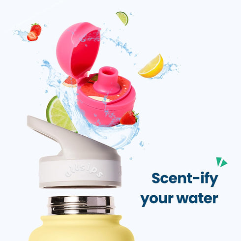 allsips 32oz 3 Air Water Bottle with Straw & Refresher ScentSip Flavor PodsYellow