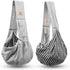 Tomkas Dog Carrier Sling for Small Dogs and Cats, Classic Pocket, Snap Closure, Unadjustable Strap (Grey, M)