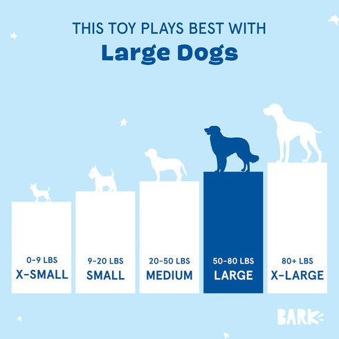 Barkbox Lady Liberty Ball 2-in-1 Dog Toy, Plush Squeaky Toy for Large Dogs