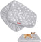 Dog Bed Covers Replacement, Washable Pet Hair Easy to Remove, Waterproof Dog Bed Cover, Lovely Grey Star Print, 30x20