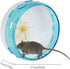 Hamster Exercise Wheel Silent Spinner Pet Running Wheel for Cage Plastic Small Animal Exercise Wheels for Dwarf Syrian Hamster Gerbils Guinea Pig - Blue,17.5 cm