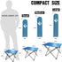 VILLEY Portable Camping Side Table, Ultralight Aluminum Folding Beach Table with Carry Bag for Outdoor Cooking, Picnic